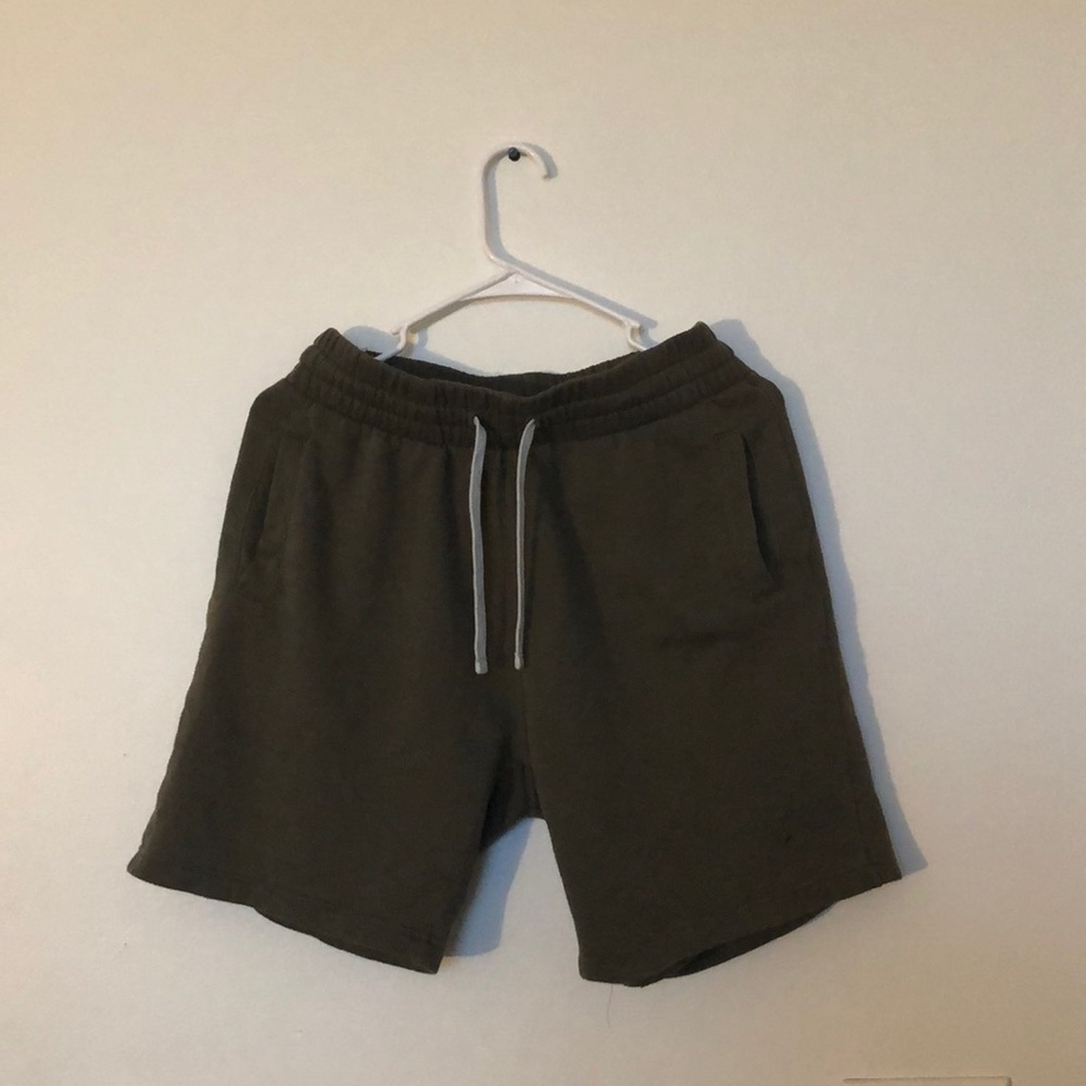 H&M olive sweatshorts
